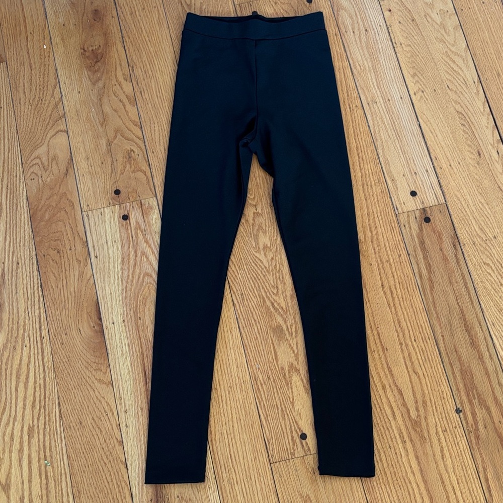 H&M Classic Black Ribbed Leggings